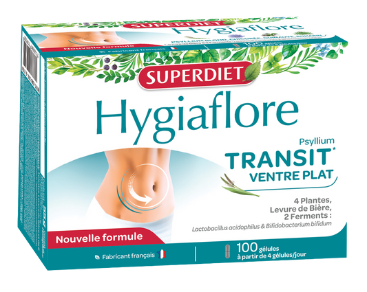Hygiaflore ventre plat (psyllium, levure de bière et ferments lactiques) - 1